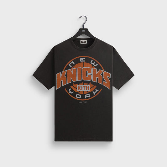 Kith for the New York Knicks Showtime Vintage Tee - Black | Kith