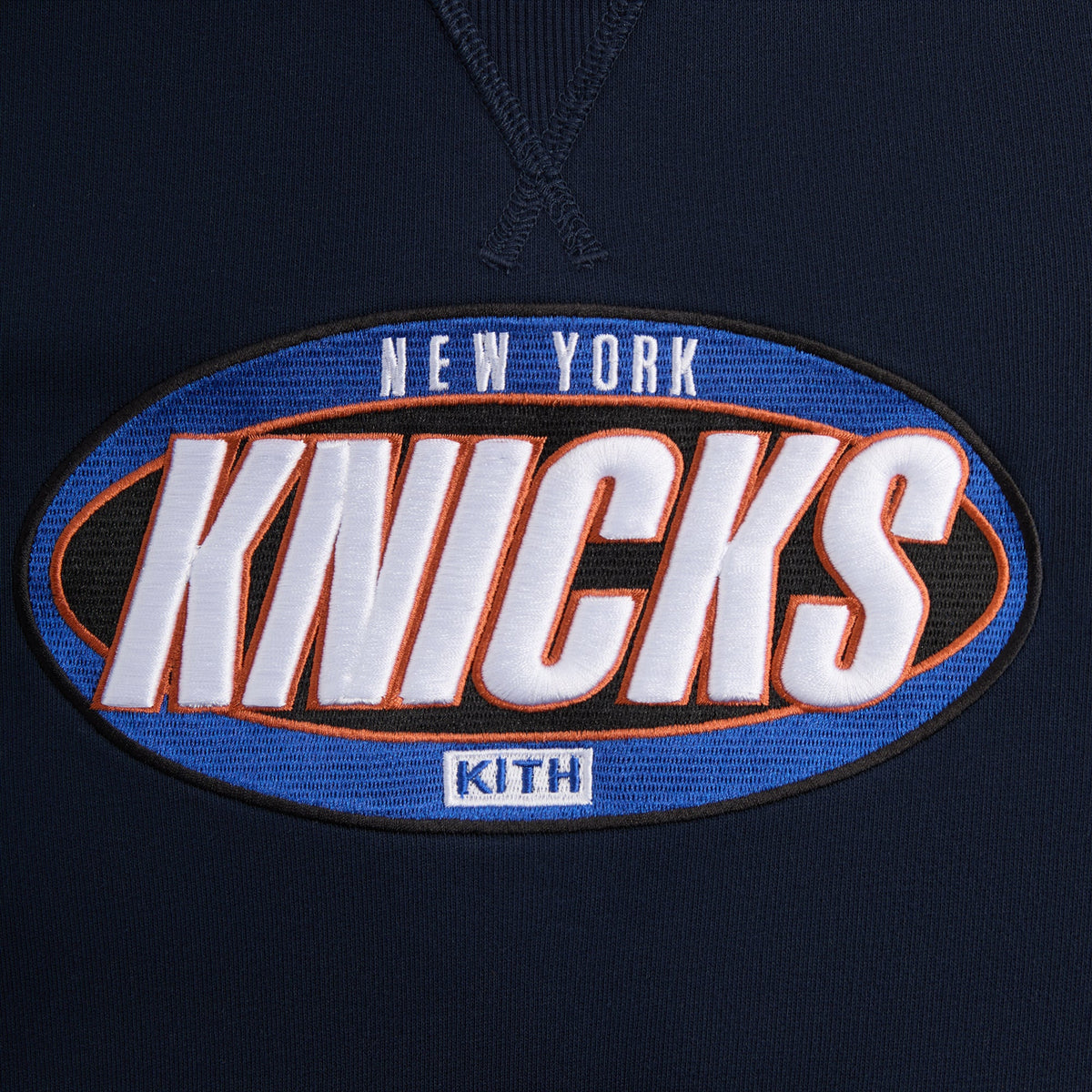 Kith for the New York Knicks Y2K Vintage Nelson Crewneck - Nocturnal | Kith