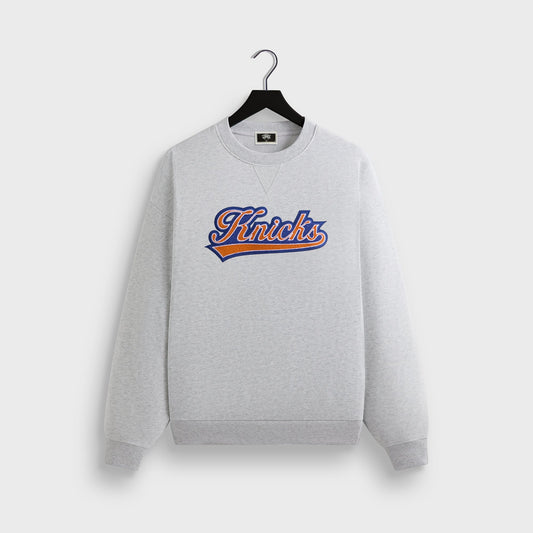 Kith for the New York Knicks Script Vintage Nelson Crewneck - Light He | Kith