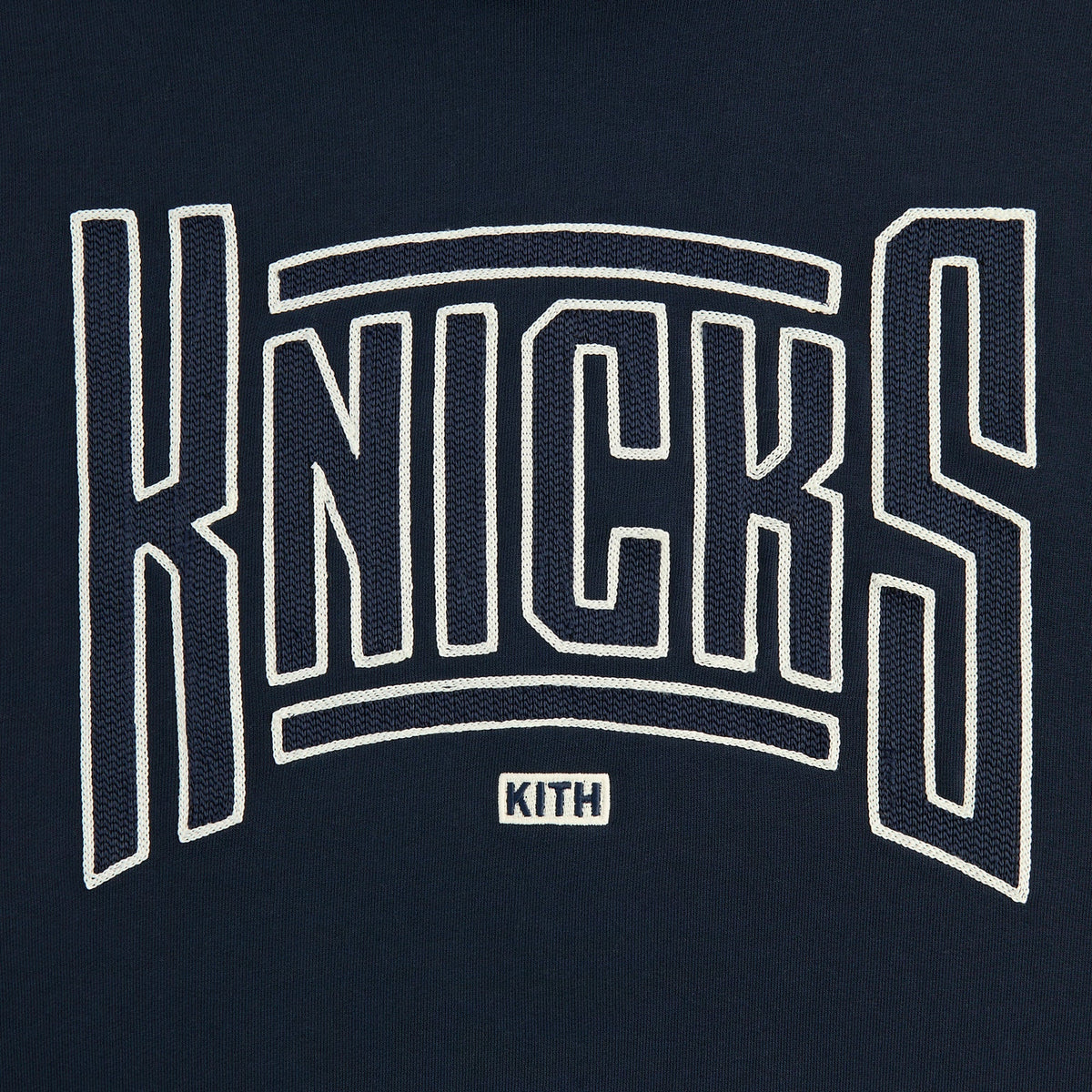 Kith for the New York Knicks Arched Vintage Nelson Hoodie - Nocturnal | Kith