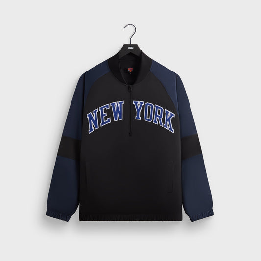 Kith for the New York Knicks Ball Nylon Quarter Zip - Black | Kith