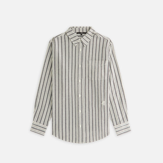 Kith Women Ora II Dobby Stripe Shirt - Black | Kith