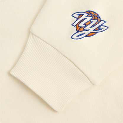 Kith for the New York Knicks City Vintage Nelson Crewneck - Sandrift | Kith