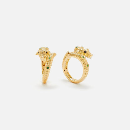 Yvonne Leon Croc Earrings - Gold | Kith