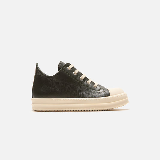 Rick Owens Kids Scarpe Pelle Low Sneakers - Forest / Milk / Milk | Kith