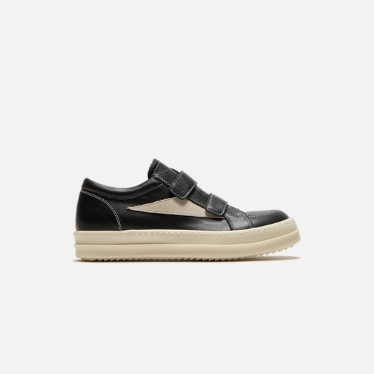 Rick Owens Kids Vintage Sneaker - Scarpe In Pelle Black / Milk / Milk | Kith