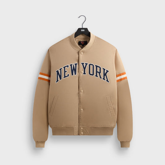 Kith for the New York Knicks Wings Satin Bomber Jacket - Stock | Kith
