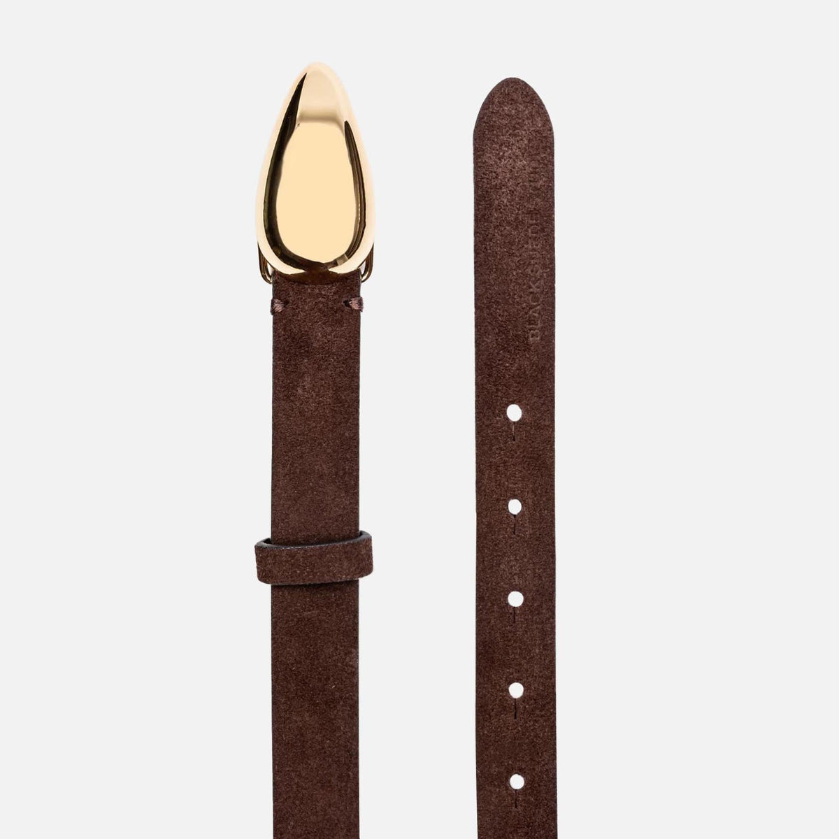 Black Suede Studio Bean Belt - Brown Suede | Kith
