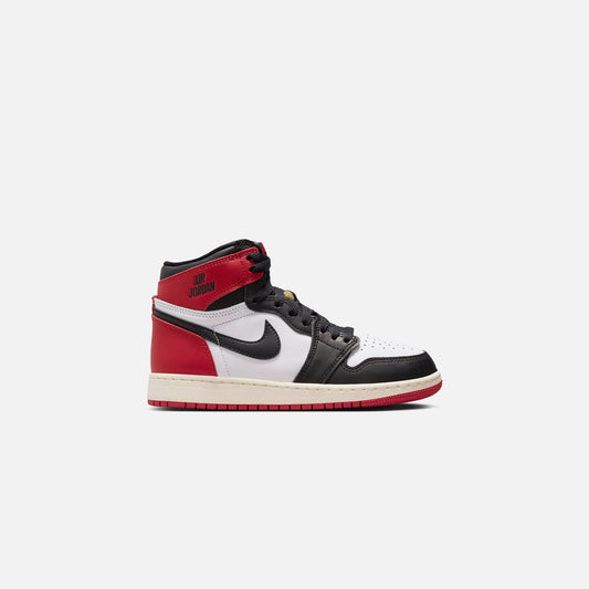 Jordan GS Air Jordan 1 Retro High OG - Black / Black / Varsity Red / W | Kith