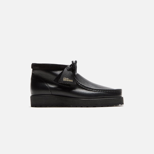Clarks Wallabee Scout - Black Leather | Kith