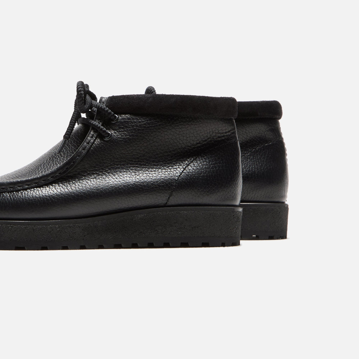 Clarks Wallabee Scout - Black Leather | Kith