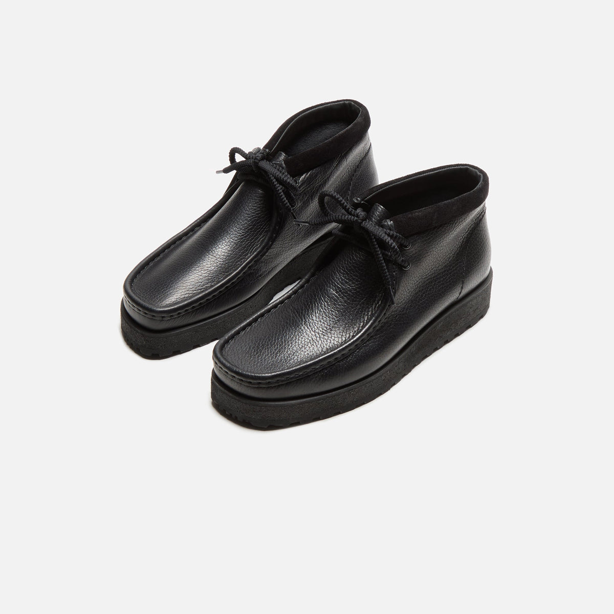 Clarks Wallabee Scout - Black Leather | Kith