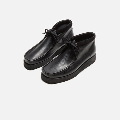 Clarks Wallabee Scout - Black Leather | Kith