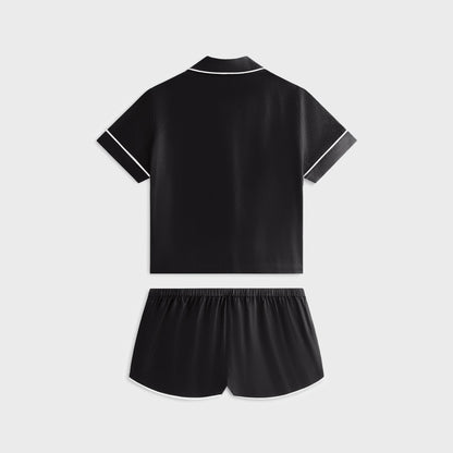 Kith Women Crest Monogram Pajama Set - Black | Kith