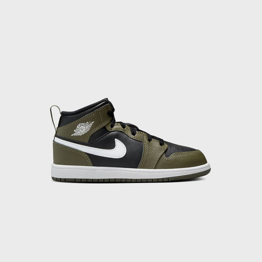 Jordan PS Air Jordan 1 Mid - Black / Medium Olive | Kith