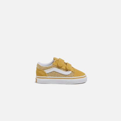 VANS TD Old Skool V Glitter - Champagne Gold | Kith