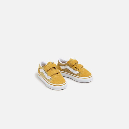VANS TD Old Skool V Glitter - Champagne Gold | Kith