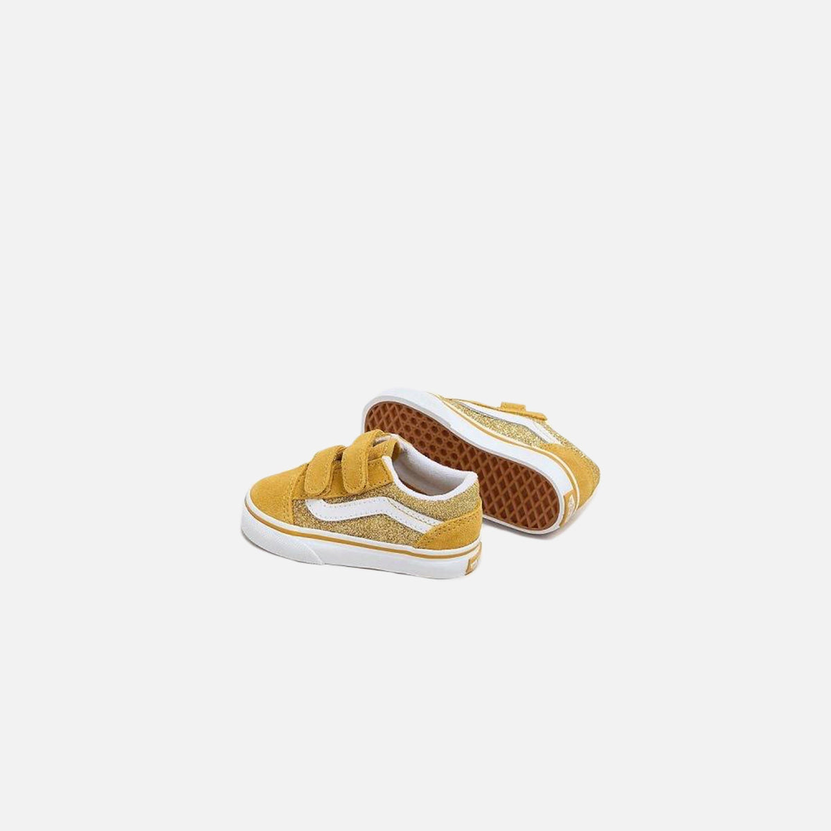 VANS TD Old Skool V Glitter - Champagne Gold | Kith