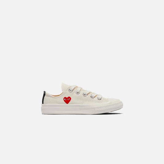 Comme Des Garçons Play x Converse Kids Chuck 70 Low Top - Beige | Kith