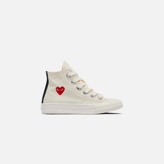 Comme Des Garçons Play x Converse Kids Chuck 70 High Top - Black | Kith