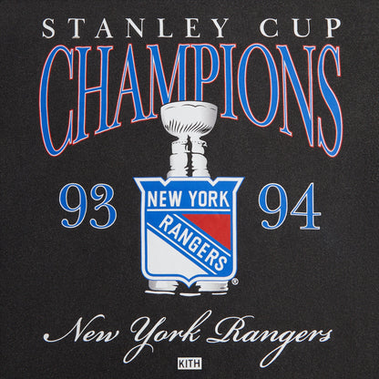 Kith Kids for the New York Rangers Champions Vintage Tee - Black | Kith