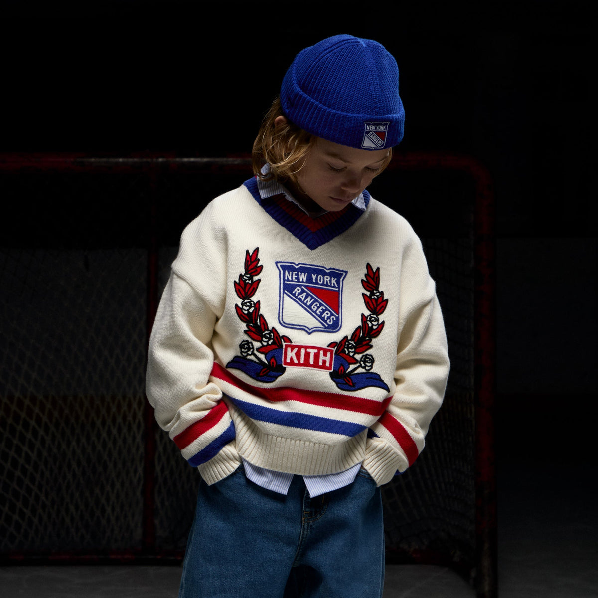 Kith Kids & '47 for the New York Rangers Brand Mia Beanie - Cyclone | Kith