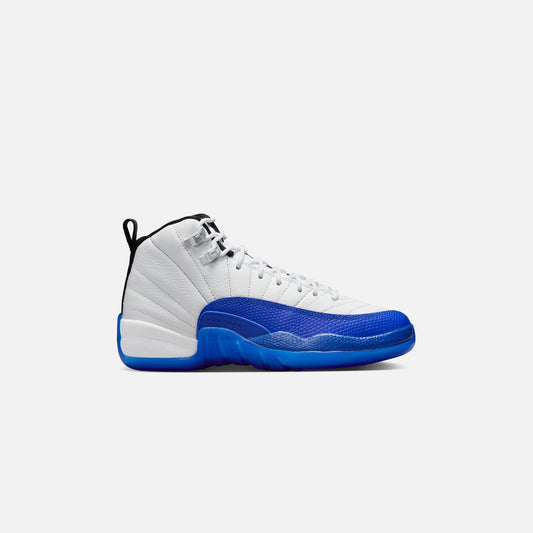Jordan GS Air Jordan 12 - White / Black / Game Royal | Kith