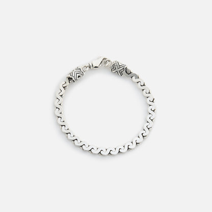 Emanuele Bicocchi Infinity Loop S-link Chain Bracelet (Large) - Silver | Kith