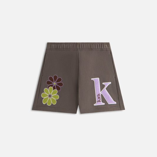 Kith Women Rayne Floral Sweatshort - Hematite | Kith