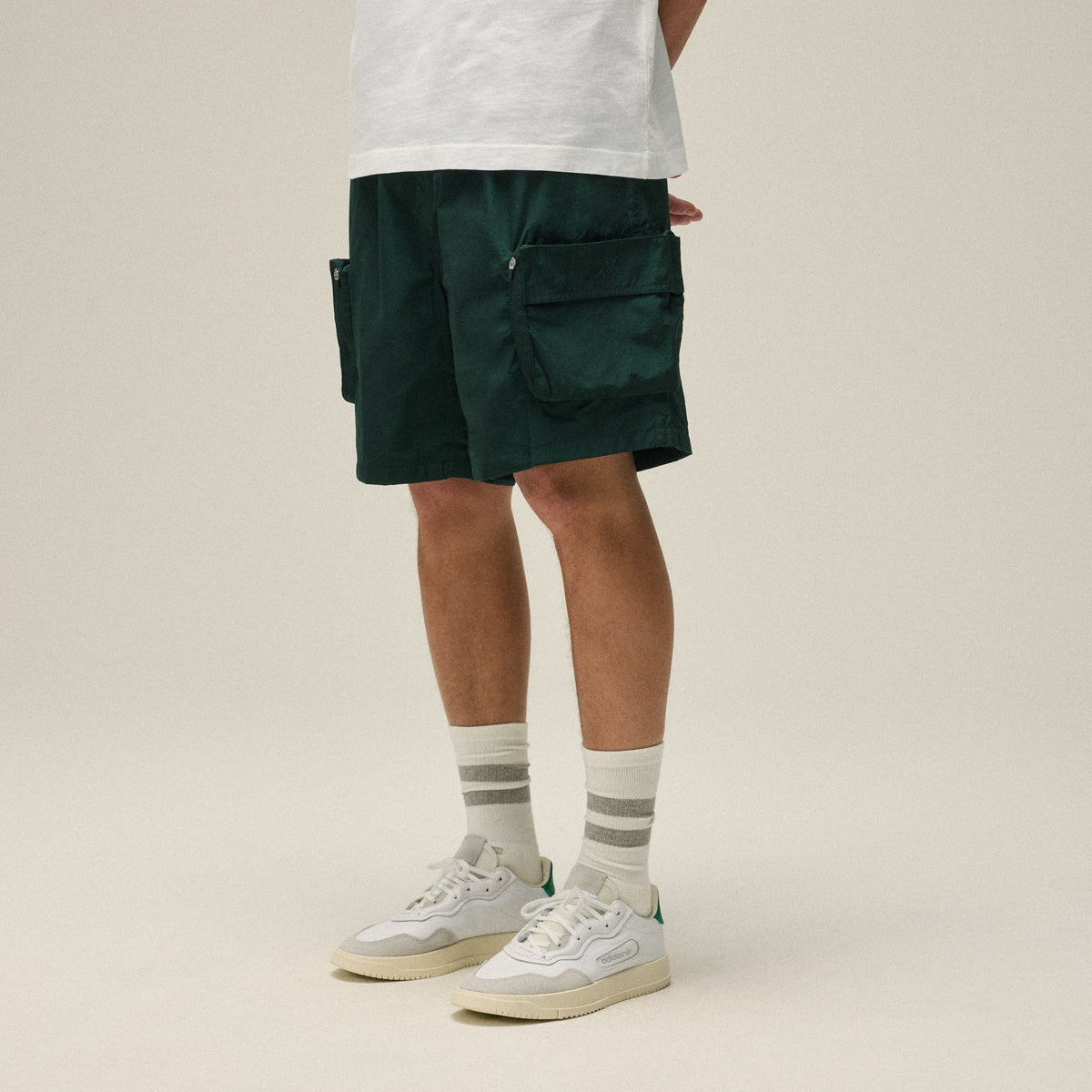 Kith Wrinkle Nylon Evan Cargo Short - Stadium | Kith