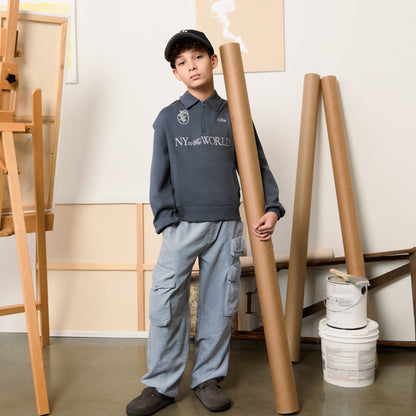 Kith Kids Sueded Nylon Chauncey Pant - Daydream | Kith