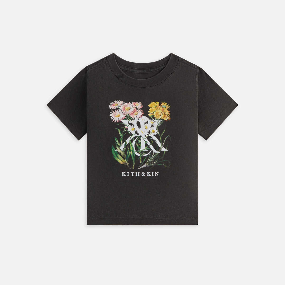 Kith Kids K&K Daisy Vintage Tee - Black | Kith