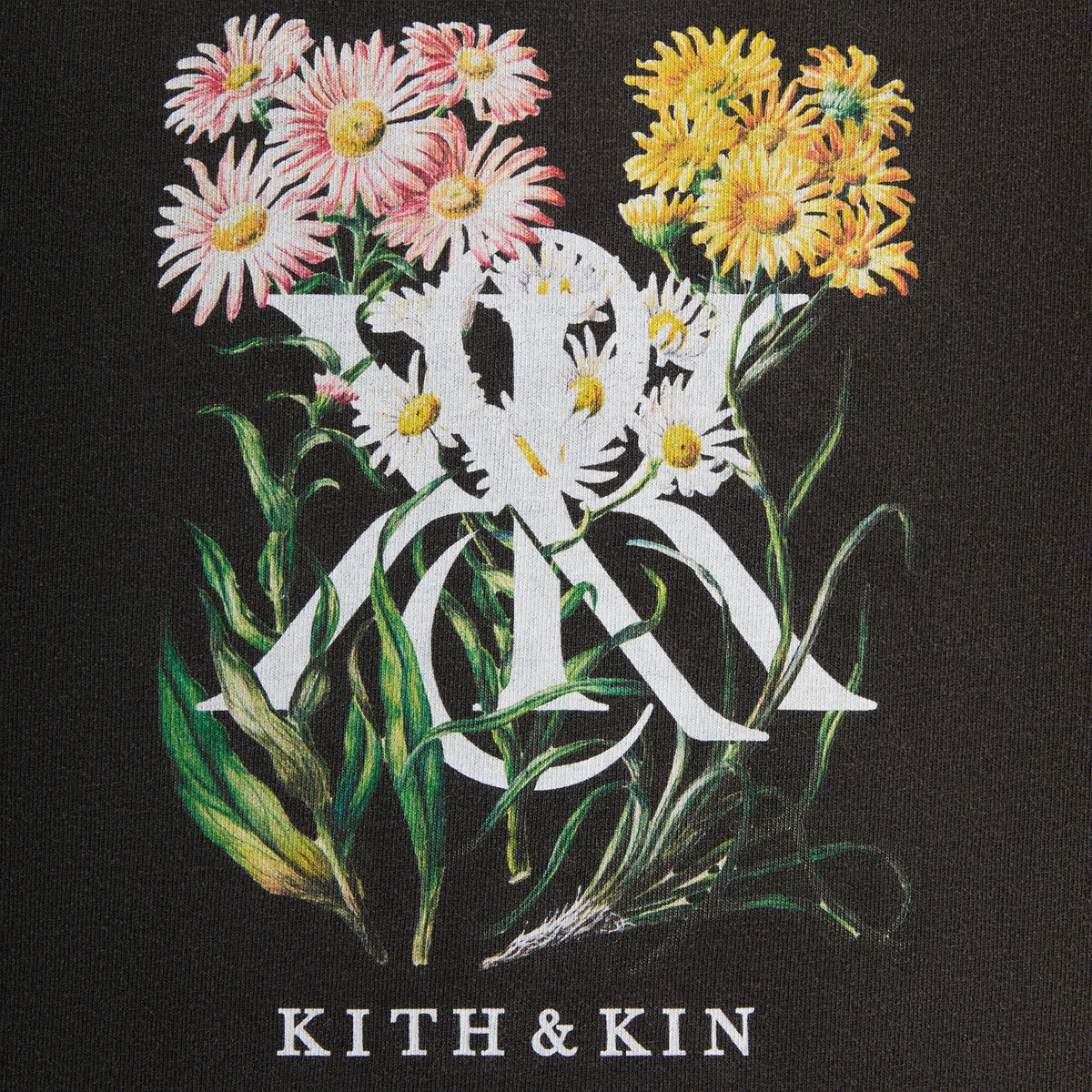 Kith Kids K&K Daisy Vintage Tee - Black | Kith