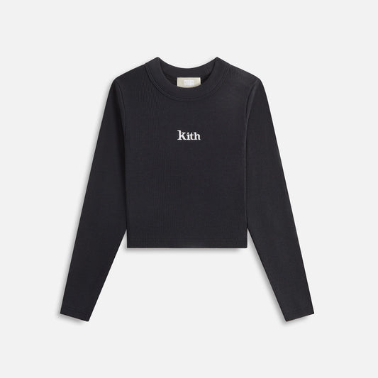 Kith Kids Long Sleeve Mulberry Tee - Black | Kith