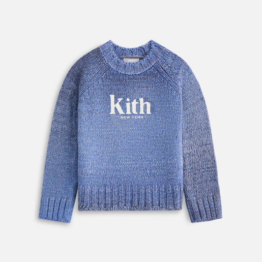 Kith Kids Logo Sweater Crewneck - Marina | Kith