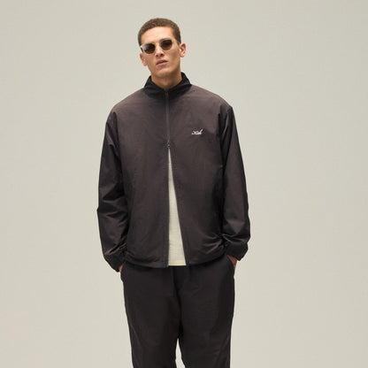 Kith Wrinkle Nylon Windsor Panelled Track Jacket - Kindling | Kith