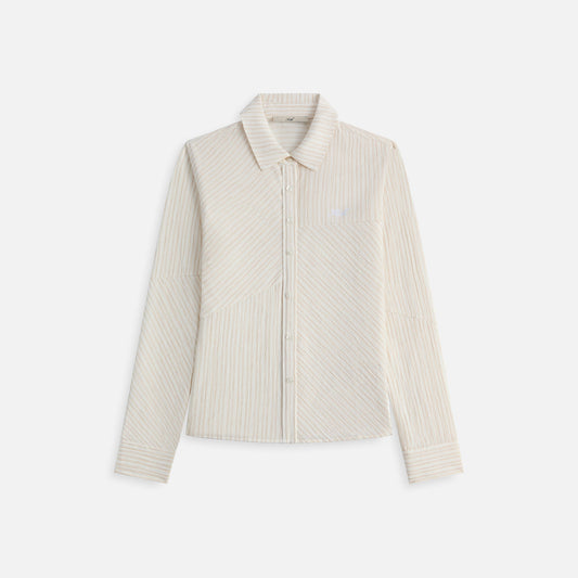 Kith Women Ella Patchwork Fitted Shirt - Oxide | Kith