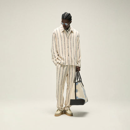 Kith Striped Boucle Coaches Jacket - Whisper | Kith