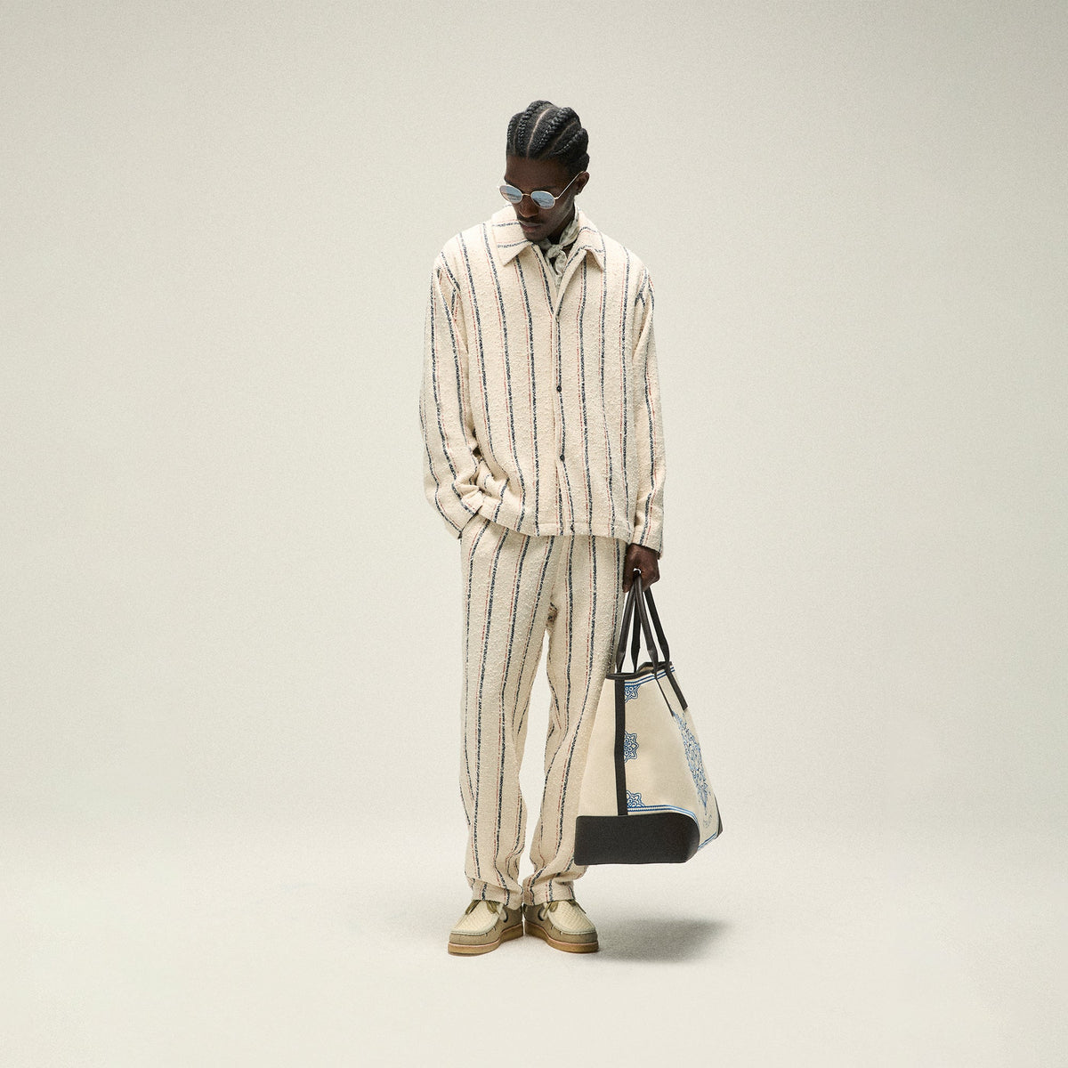 Kith Striped Boucle Barrow Pant - Whisper | Kith