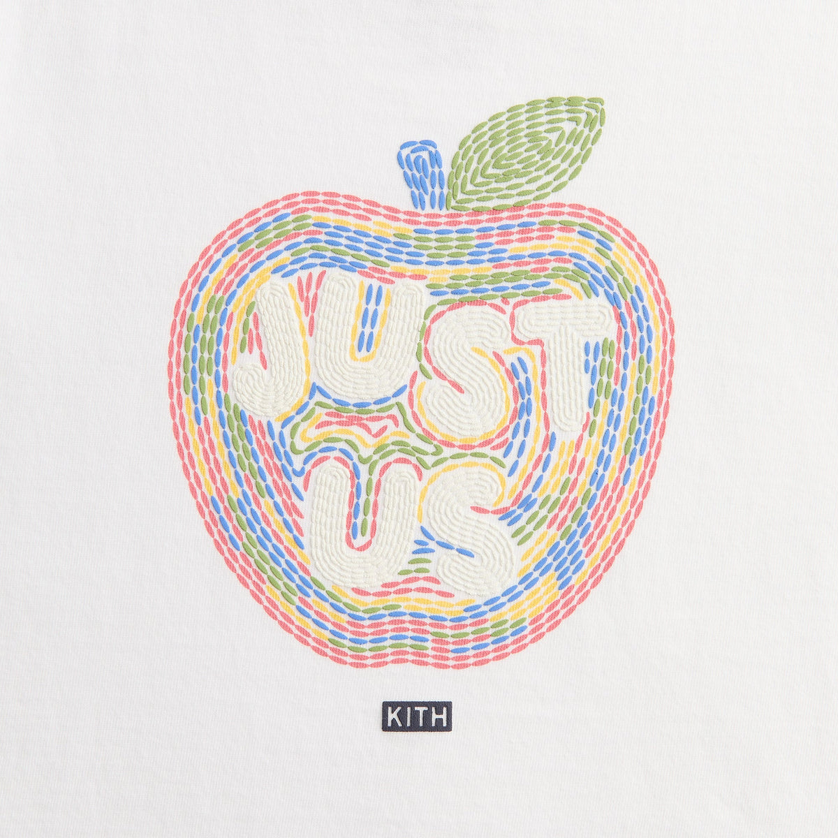Kith Kids Just Us Apple Graphic Tee - White | Kith