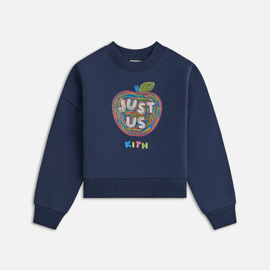 Kith Kids Just Us Apple Nelson Crewneck - Nocturnal | Kith
