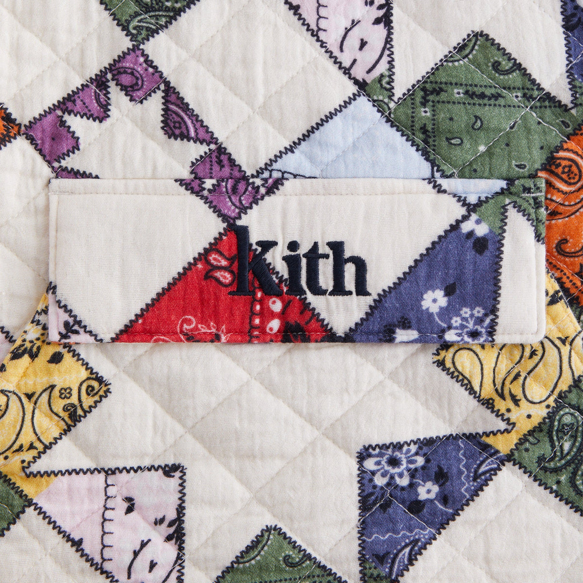 Kith Kids Quilted Patchwork Harrison Pullover - Sandrift | Kith