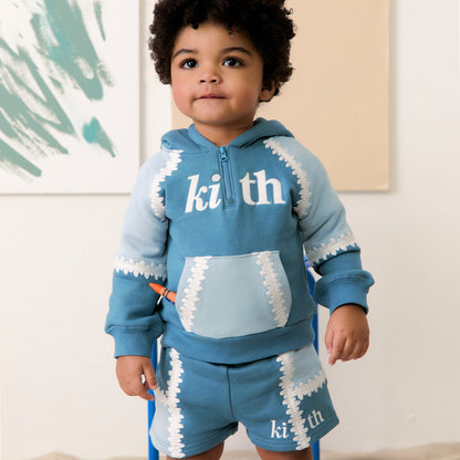 Kith Baby Color-Blocked Vale Nelson Quarter Zip Hoodie - Farrow | Kith