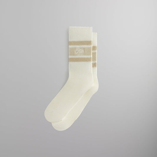 Kith Calf Stripe Relaxed Crew Sock - Silk | Kith