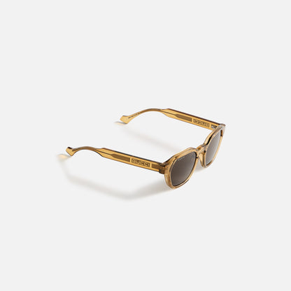 Gucci Square Frames - Dark Crystal Yellow / Brown | Kith