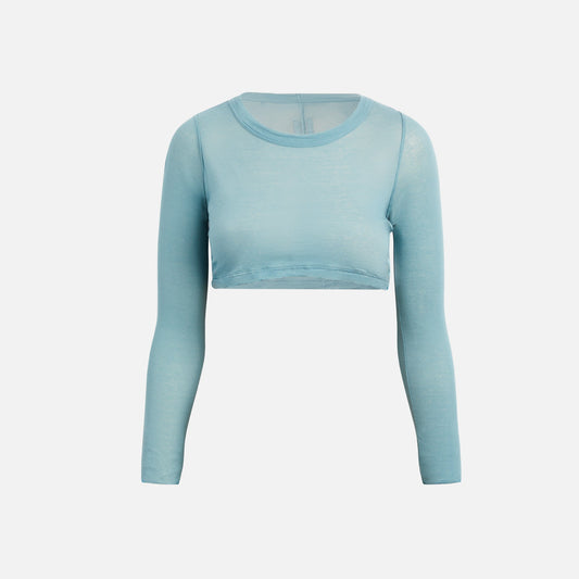 Rick Owens Long Sleeve Crop Top - Mouthwash | Kith