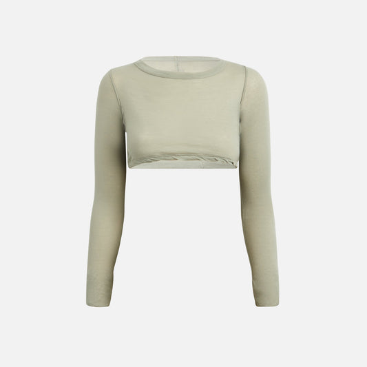 Rick Owens Long Sleeve Crop Top - Celadon | Kith