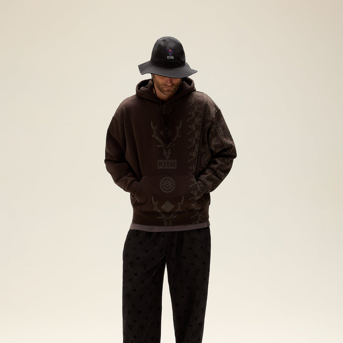 Kith & South2 West8 for Columbia Paisley Nelson Hoodie - Kindling | Kith