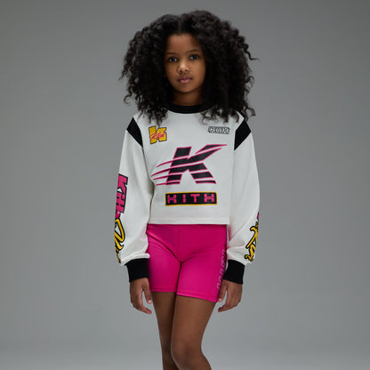 Kith Kids Speed Cropped Jasper Tee - Sandrift | Kith