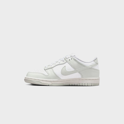 Nike GS Dunk Low - White / Light Silver / Photon Dust | Kith